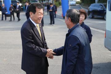 2019년 10월 25일 시모도 갯벌생태계 복원 및 연도교 해수소통로 건설공사 기공식