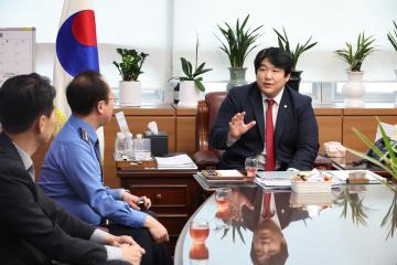 인천해양경찰서장 옹진군의회 방문